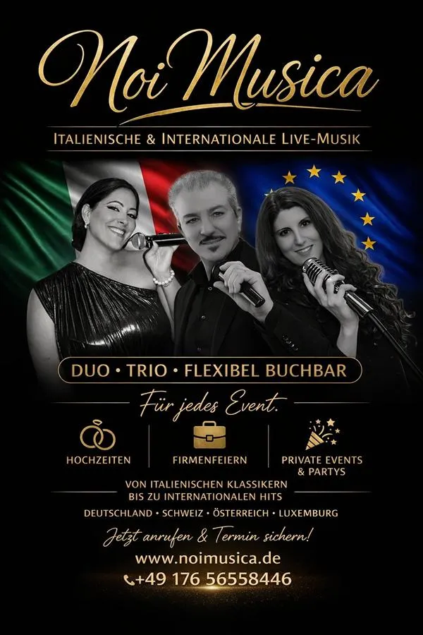 Italienische Hochzeitsband Hochzeitsmusiker NoiMusica Live und DJ.