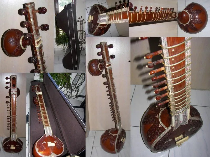 Verkaufe eine professionelle indische Sitar im Ravi Shankar Style mit Koffer